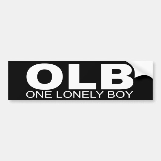 Standpunten - "One Lonely Boy" Bumpersticker (Voorkant)