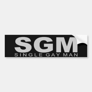 Standpunten - "Single Gay Man" Bumpersticker