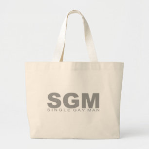 Standpunten - "Single Gay Man" Grote Tote Bag