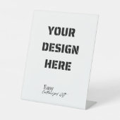 Standteken 8"x 10"Plastic Voetstuk Reclamebord Met Voetstuk (Voorkant)