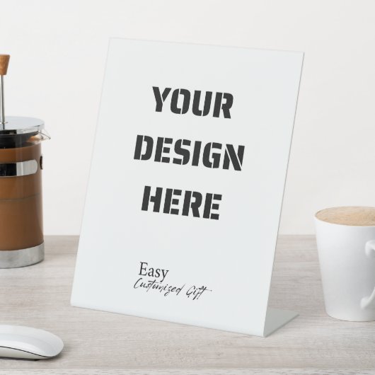 Standteken 8"x 10"Plastic Voetstuk Reclamebord Met Voetstuk (Insitu)