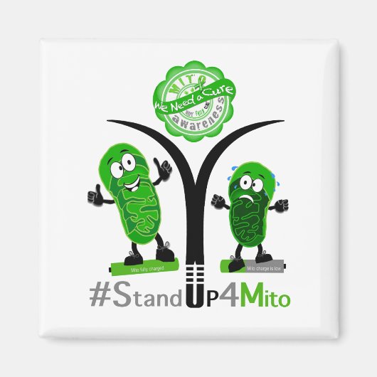 #StandUp4Mito Magneet (Voorkant)