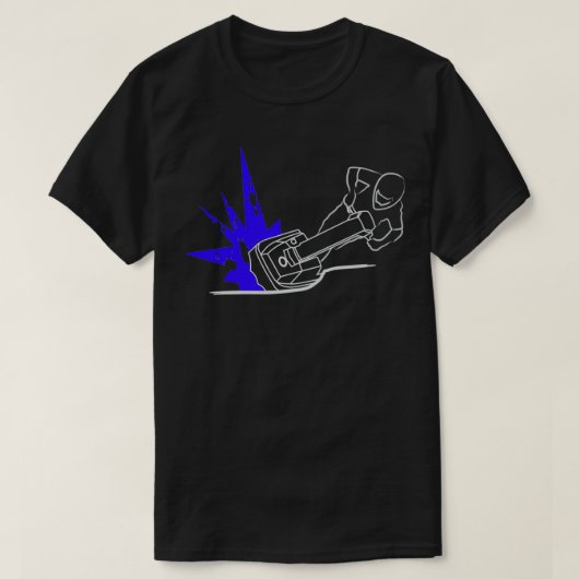 Standup Jet Ski Carving Rider JS550-ontwerp T-shirt (Design voorkant)