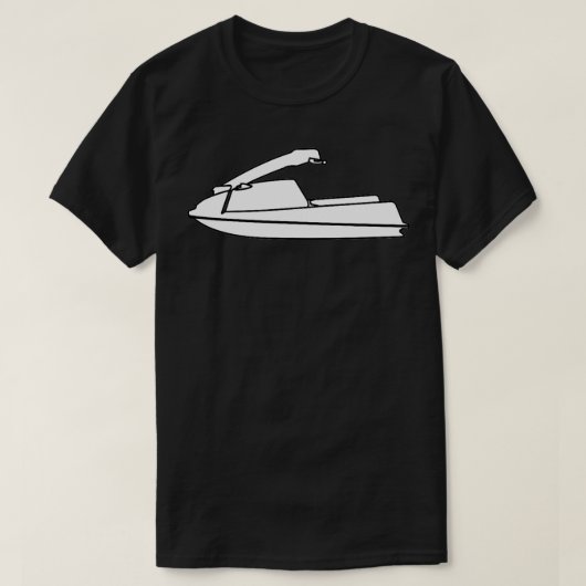 Standup Jet Ski Retro JS 550 Silhouet TShirt (Design voorkant)