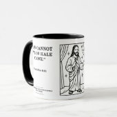 Standup Jezus - grappige journaal verzen - Afwijzi Mok (Voorkant links)