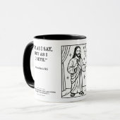 Standup Jezus - grappige verzen - Adviesgevers Mok (Voorkant links)