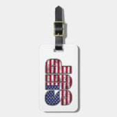 Standup Paddling SUP American Flag Bagagelabel (Voorkant verticaal)