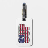 Standup Paddling SUP American Flag Bagagelabel (Achterkant verticaal)