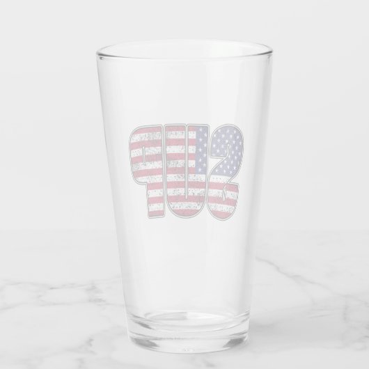 Standup Paddling SUP American Flag Glas (Achterkant)