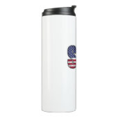Standup Paddling SUP American Flag Thermosbeker (Gedraaid links)