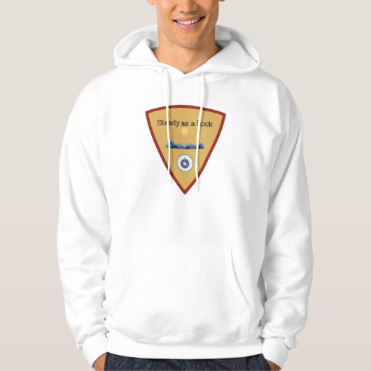 Standvastig als een Rots Hoodie (Voorkant)