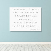 standvastig onbeweeglijk lds schrift mosiah canvas afdruk (Insitu (Houten vloer))