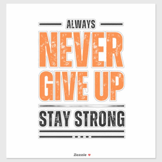 standvastig sticker (Vel)