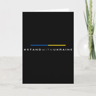 #standwithukraine - Oekraïense minnaar ik sta acht Kaart