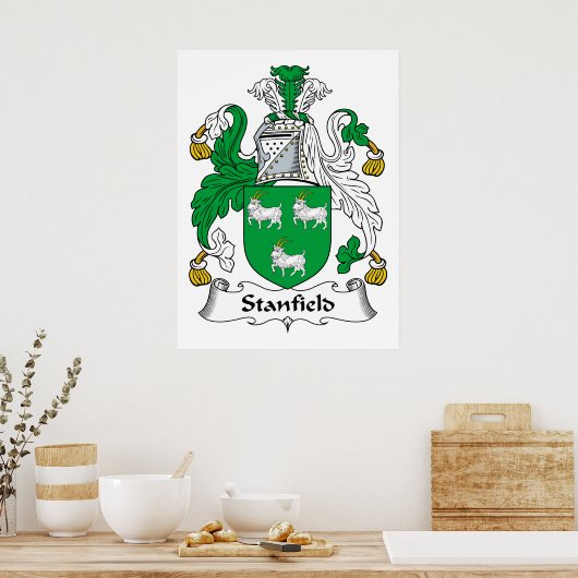 Stanfield Family Crest Poster (Keuken)