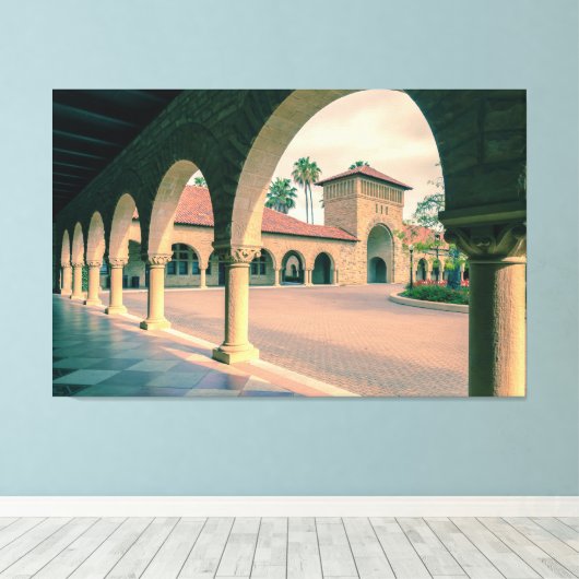 Stanford Architecture Canvas Afdruk (Insitu (Houten vloer))