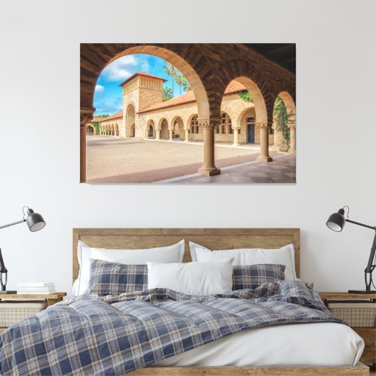 Stanford Architecture Canvas Afdruk (Insitu (Slaapkamer))