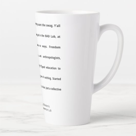 Stanford BAD Lab - Groepsgedicht Latte Mok (Rechts)