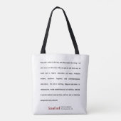 Stanford BAD Lab - Groepsgedicht Tote Bag (Achterkant)