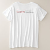 Stanford BAD Lab - primair keurmerk Grote Maat T-shirt (Design achterkant)