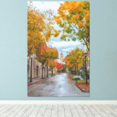 Stanford Campus in het najaar Canvas Afdruk (Insitu (Houten vloer))