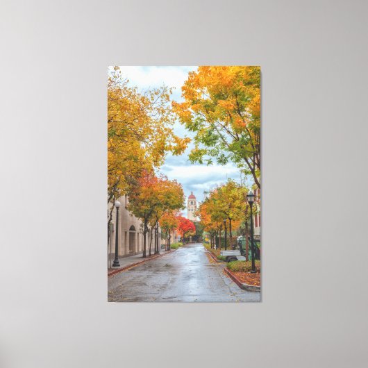 Stanford Campus in het najaar Canvas Afdruk (Voorkant)