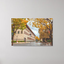 Stanford in de herfst canvas afdruk