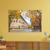 Stanford in de herfst canvas afdruk (Insitu (Woonkamer))