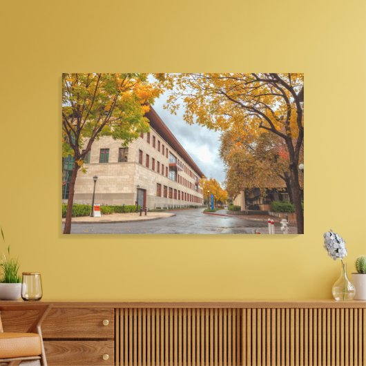 Stanford in de herfst canvas afdruk (Insitu (Woonkamer))