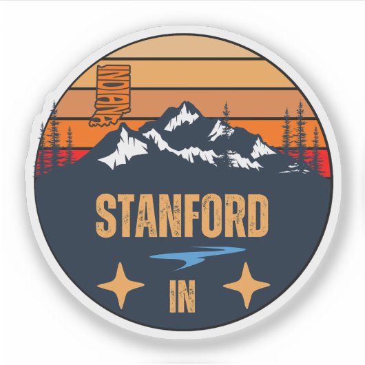 Stanford, Indiana Sticker (Voorkant)
