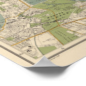 Stanford's Kaart van Centraal Londen - 1942 Londen Poster (Hoek)