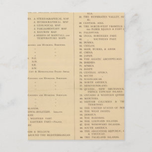 Stanford's Londense atlas over universele geografi Briefkaart