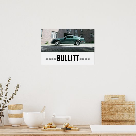 Stang Bullitt Poster - BULLITT- (Keuken)