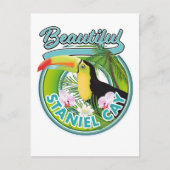 Staniel Cay reislogo Briefkaart (Voorkant)