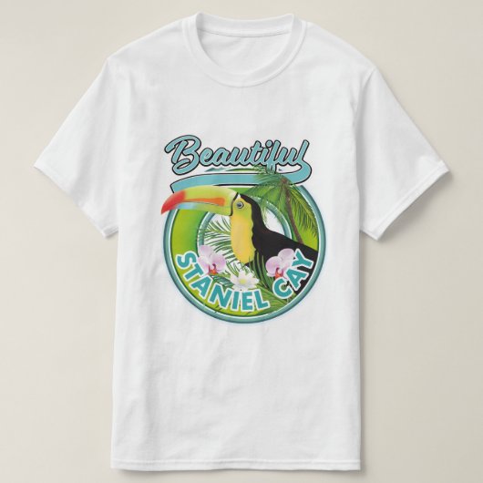 Staniel Cay reislogo T-shirt (Design voorkant)