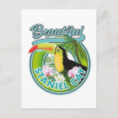 Staniel Cay reizen logo Briefkaart (Voorkant)