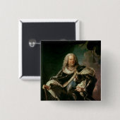 Stanislas Lesczinski King of Poland Vierkante Button 5,1 Cm (Voorkant /achterkant)