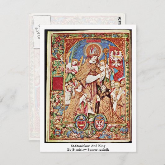 Stanislaus en koning door Stanislaw Samostrzelnik Briefkaart (Voorkant / Achterkant)