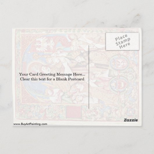 Stanislaus en koning door Stanislaw Samostrzelnik Briefkaart (Achterkant)