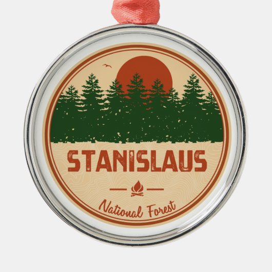 Stanislaus National Forest Metalen Ornament (Voorkant)