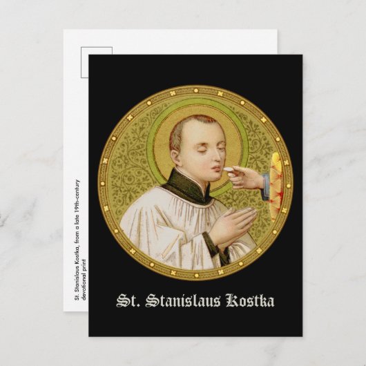 Stanislaus (SNV 25) (rond Afbeelding) Verticaal Briefkaart (Voorkant / Achterkant)