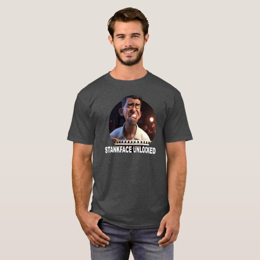 Stank Face Unlocked Grappige Jazz T-shirt (Voorkant volledig)