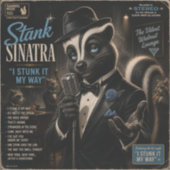 Stank Sinatra Album: een Parodie Sticker (Voorkant)