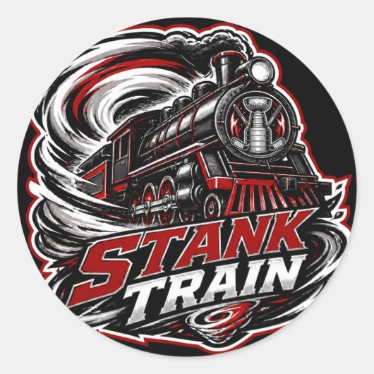 Stank Train Carolina Hockey Sticker (Voorkant)