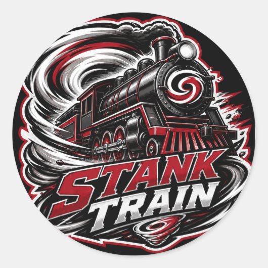 Stank Trein Carolina Hockey Sticker (Voorkant)