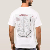 Stanky Creek Trail Map Design 3 T-shirt (Achterkant)