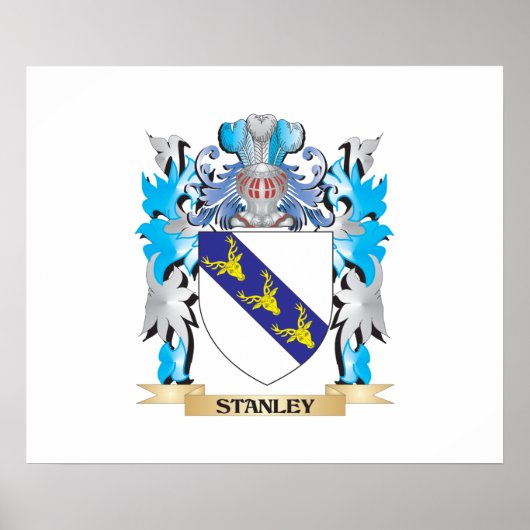 Stanley Coat of Arms - Family Crest Poster (Voorkant)