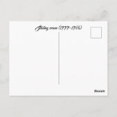 Stanley Crane (1777-1786) Briefkaart (Achterkant)