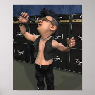 Stanley "Crash" Cash van de Punksters. Poster