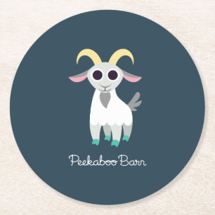 Stanley de Goat Ronde Kartonnen Onderzetter